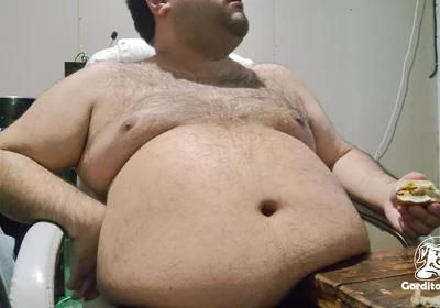 Greedy Fat Pig Won't Stop Eating and Masturbating