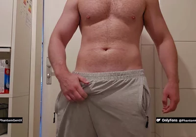German Dirtytalk! Relaxed in Gray Sweatpants and Then Really Wild