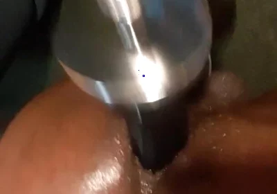Sex Machine Milking My Prostate Close up View