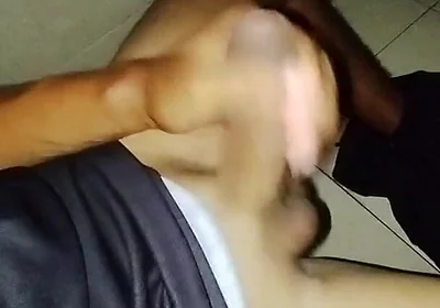 Touching My Cock in the Public Bathrooms Without Light
