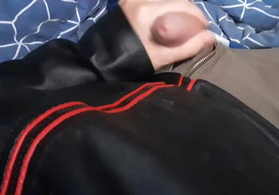 Edging in Red and Black Leather Jacket
