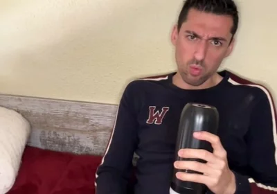 Hot Stepdaddy Showing off Big Cock and Playing with Vibrator