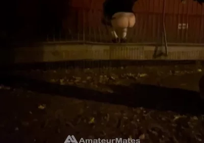 Straight Boy Dared to Show His Big Smooth Butt in Park