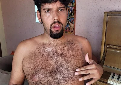 Hairy Bear Full Body Tease