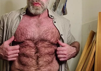 Hairy Dilf Gets Caught Wanking