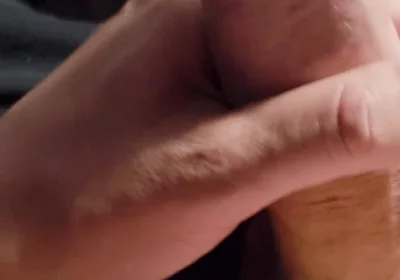Masturbating My Big Cock Until Cumming. Close-up POV