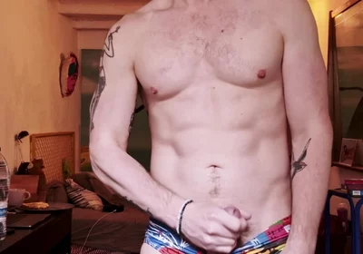 Wash Day Got Me Hard in My Swimming Trunks