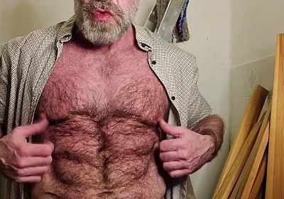 Hairy Dilf Gets Caught Wanking