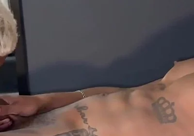 Tatted Papi Top Older Big Dick Fucks Big Ass Bottom Bareback