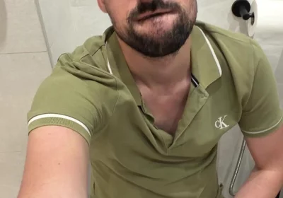 Hot Stepdaddy Jerking off in Bathroom