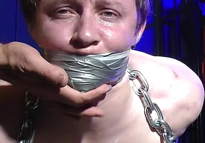 Rikki Very Nice Struggling and Chain Bondage Predicament