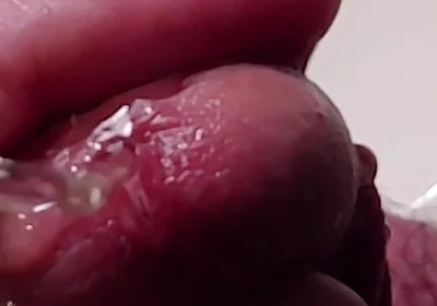 Peehole Piss Play Close up View in Slow Motion