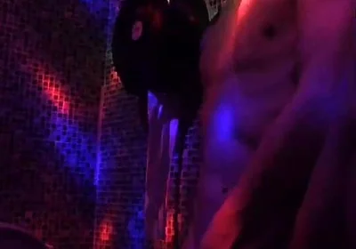 Solo Jerking at Club Toilet