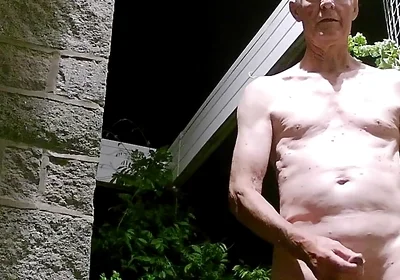 Stripping and Wanking at My Front Door