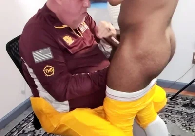 Coach Inspects Players Penis Before the Big Game.