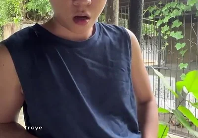 Naked Boy Outdoor Masturbation