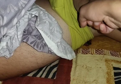 Horny Twink Jerks off His Hot Stepdaddy's Dick