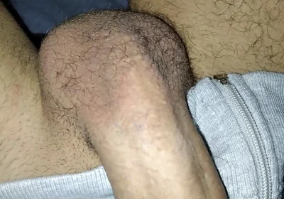 Bastard Empties Semen From His Big Cock Under the Sheets, Suck Please!!