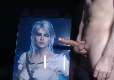 Cum Tribute for Ciri (game Character From Witcher 3)