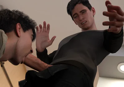 Summer Vacation - College Jock Peter Tries to Suck His First Cock