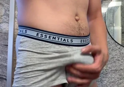 Underwear Bulge to Leaking Bwc Stroke