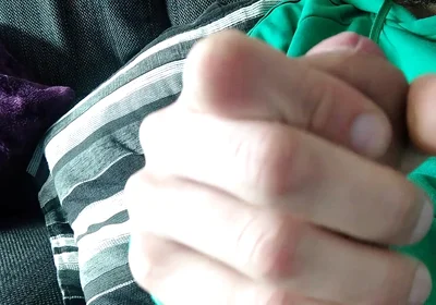 Huge Veiny Cock Is Jerked on the Couch Until He Cums, We Watch a Movie?