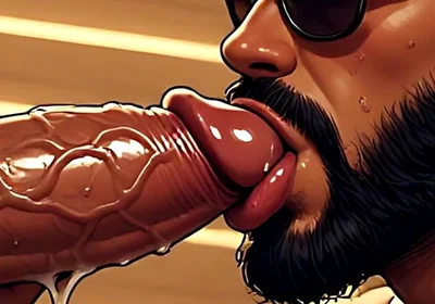Mediterranean Men Blowjob Art
