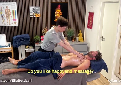 Straight Man Get Happyend Massage