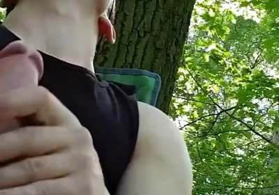 Ripped Viktor Strokes His Massive Cock Outdoors