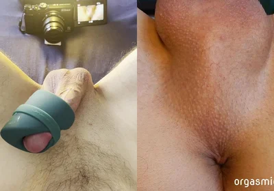 My Favorite Toy Gives Me an Intense Orgasm - Split View with Orgasmic Contractions