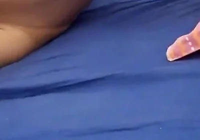 Cute Asian Twink Wanking on Bed, Showing His Nude Thin Body, Feet Sole, Ass Hole, Dry Humping, Cumming in Lubed Fleshlight
