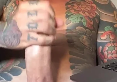 Juan Lucho Jerks off Watching Gay Porn