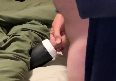 Filling up My Mouth Toy with Future Cum Lube