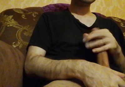 Horny Guy Jerking and Cumming. so Much Thick Cum
