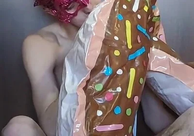 Blowing up My Inflatable Donut Fast!
