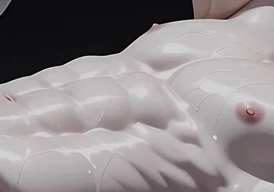 Albino Twink Oiled Chest Caress Leading to Gentle Cock Play