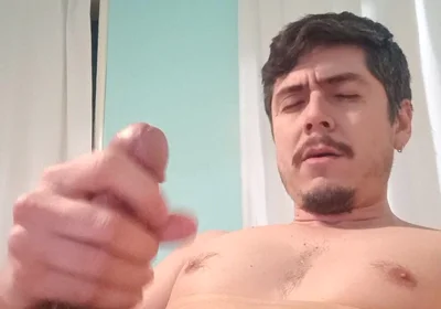 Handsome Man Cums and Devours Thick Cumshot