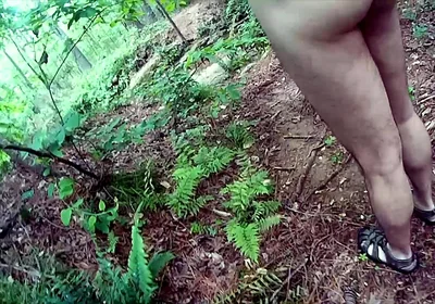 Uncut Cock Nude Walk in the Woods
