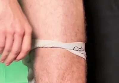 Puppy Play Uncle-nephew Sniffing a Sweaty Cock, Stinky Armpits, and Cum-covered Socks
