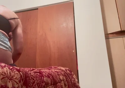 The Crossdressing Stepdad Rides a Toy