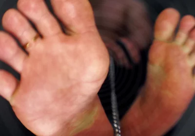 Chained to Master's Feet