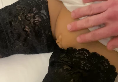 Enjoying Skinny in Stockings