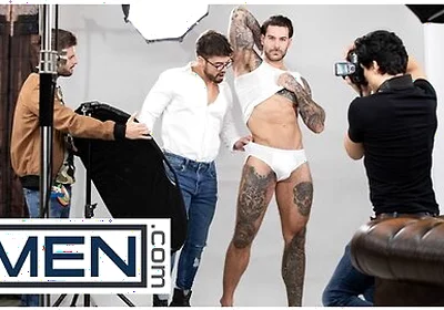 Men - Dann Grey Watches Papi Kocic Posing For A Photoshoot And Wonders What His Cock Would Feel Like