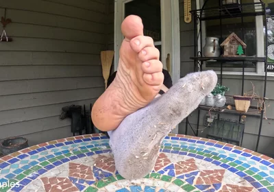 I Show off My Dirty Socks and Feet