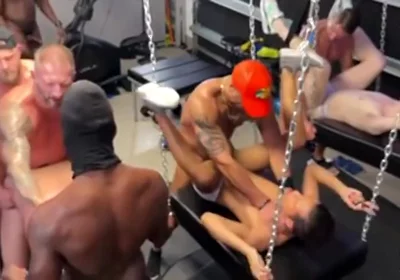 16 Men Gang Orgy