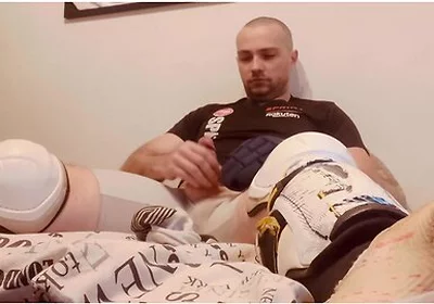 Wank In Hockey Shinpads Soccer Cleats And Hockey Gloves