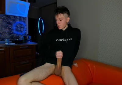 Horny College Twink Edges Huge Cock Until Explosive Cumshot