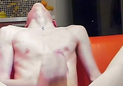 Very Long Cumshot on Cock Stays Hard