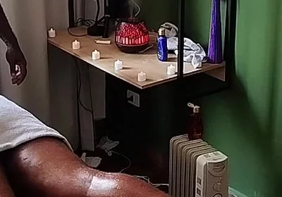 Camera Captures Image of Bear Receiving Massage.