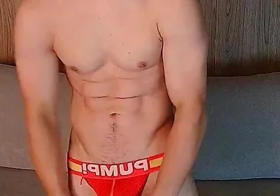 A Handsome Russian Guy Showing off His Muscles and Ass